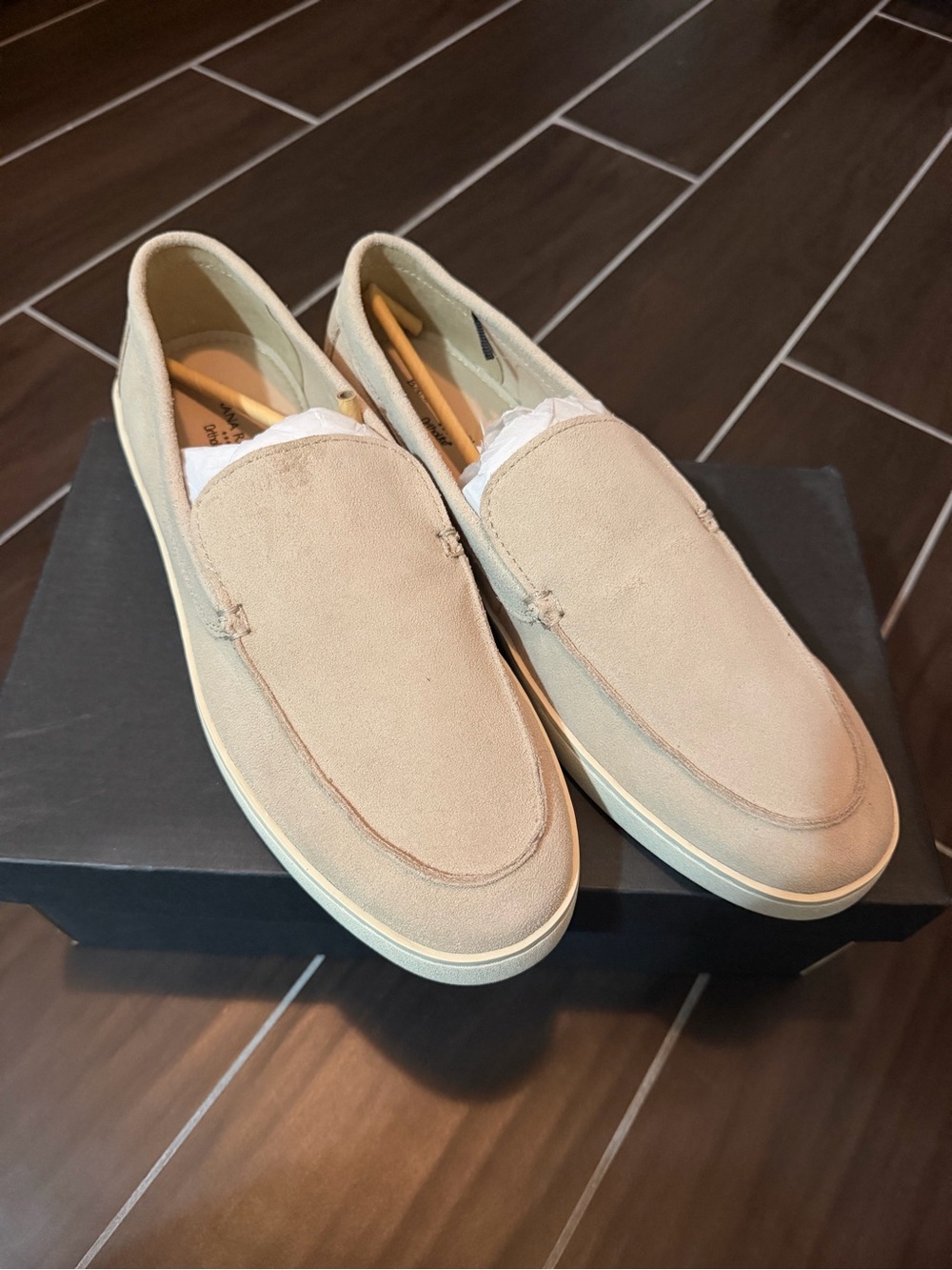 Banana Republic Men's Slip-On Loafers in Light Tan